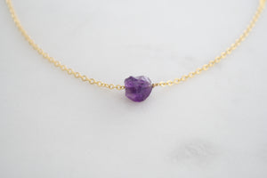 Raw Semi-Precious Gemstone Necklace