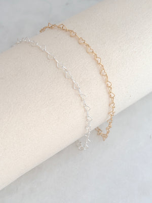 Heart Chain Bracelet