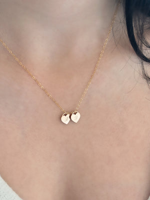 Heart Lock Initial Necklace