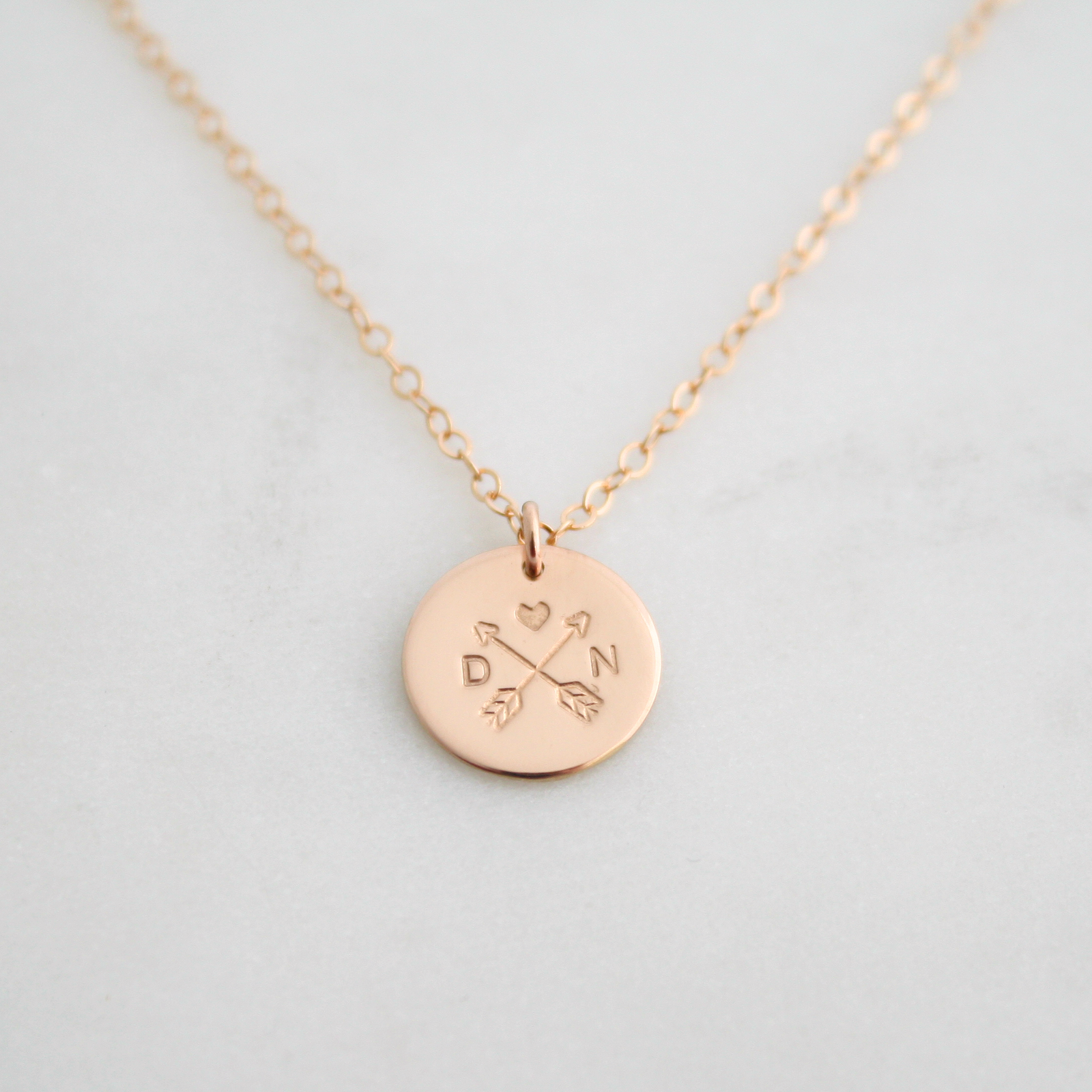 Crossed Arrow Love Necklace