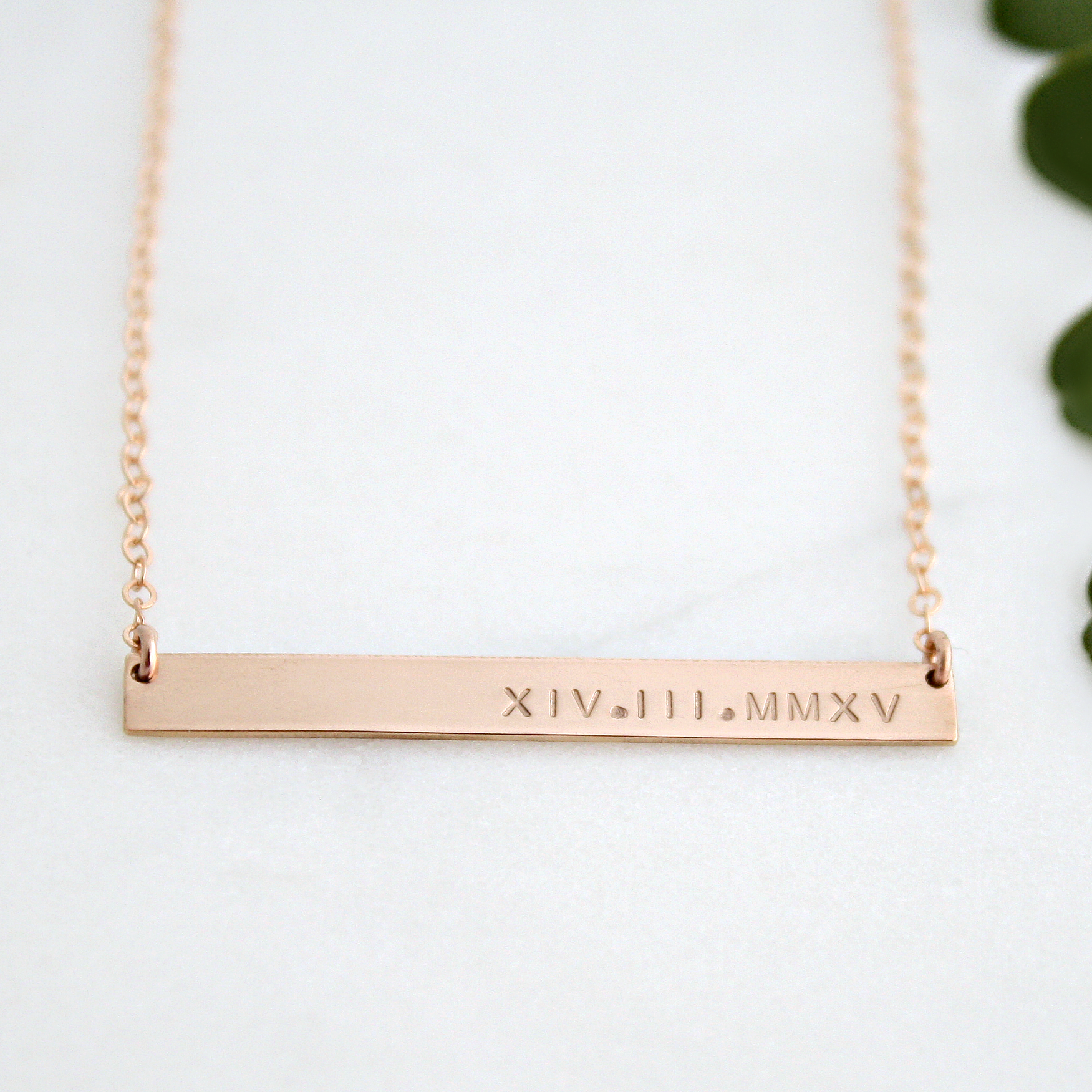 Dainty gold bar necklace deals