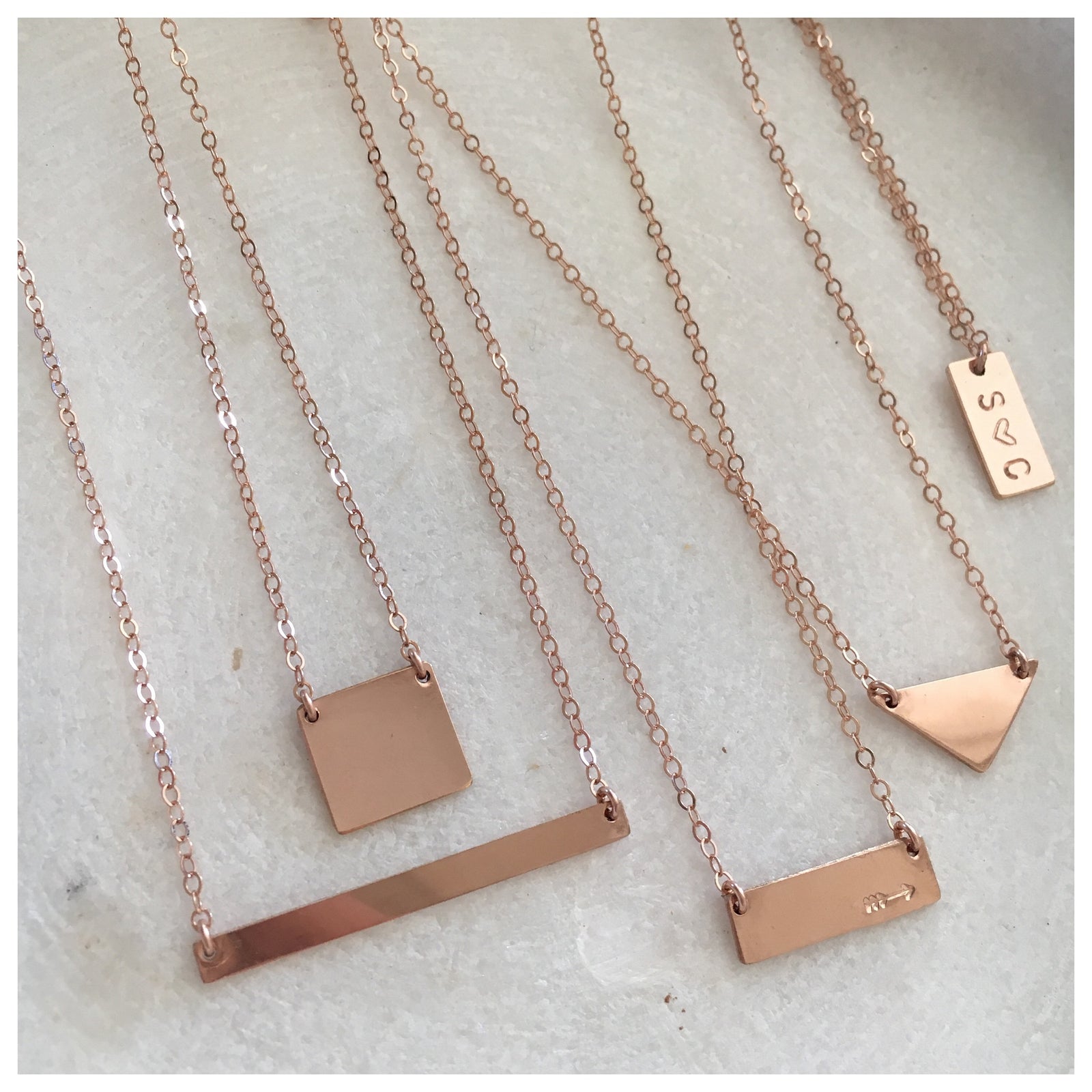 Triangle/Square Necklace