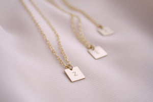 Little Square Pendant Necklace