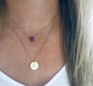 Raw Semi-Precious Gemstone Necklace