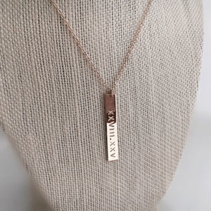 Vertical Bar Necklace