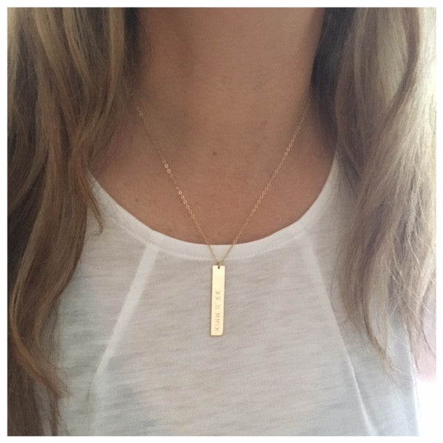 Vertical Bar Necklace