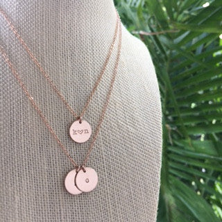 Layered Triple Circle Charm Necklace