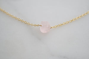 Raw Semi-Precious Gemstone Necklace