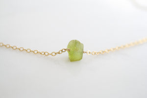 Raw Semi-Precious Gemstone Necklace