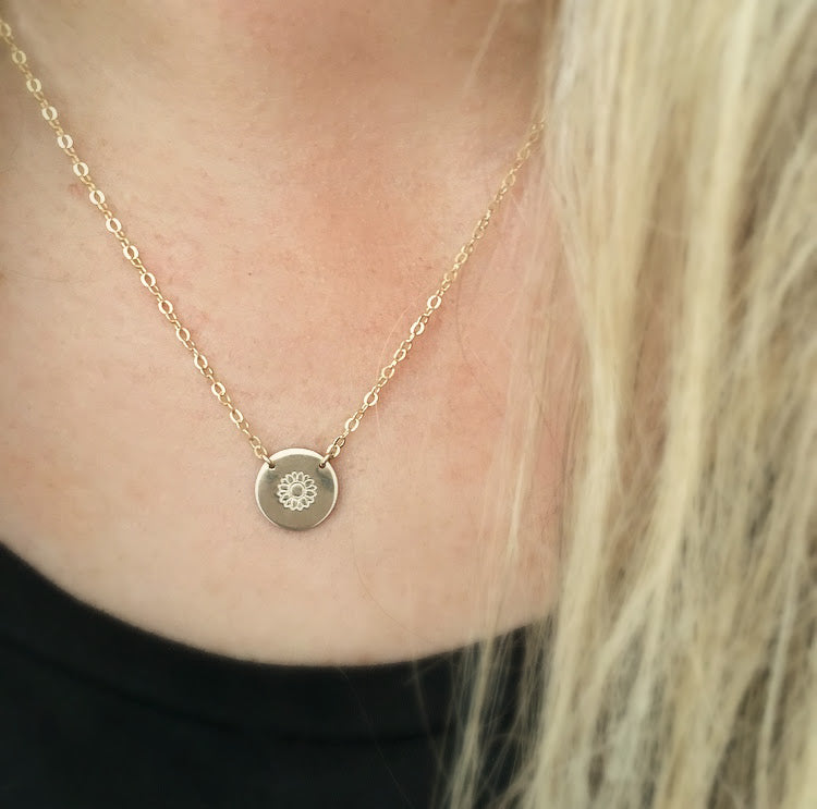 Sunflower Necklace