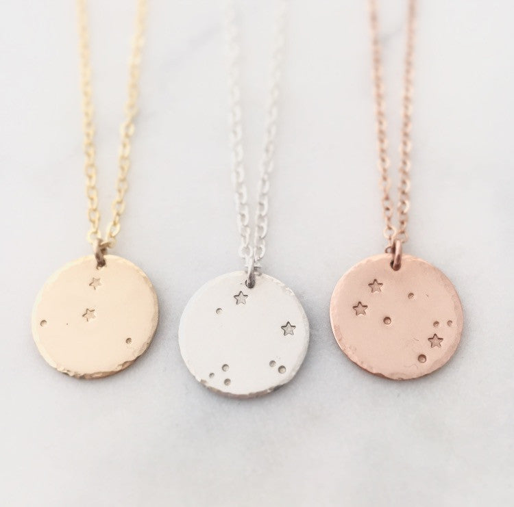 Gemini Constellation Necklace- 14kt Rose Gold Fill | LUCIUS Jewelry
