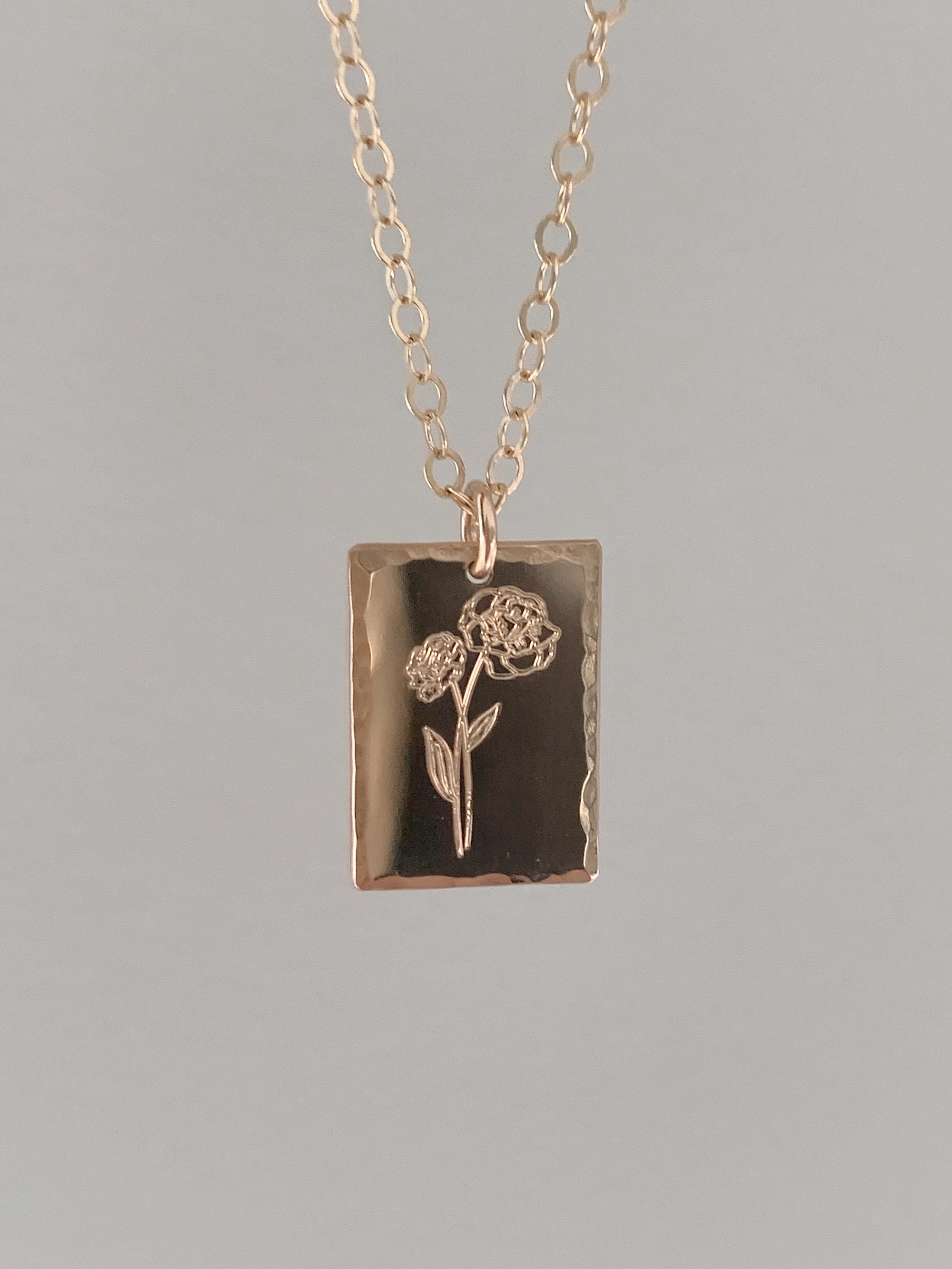 Birth Flower Necklace