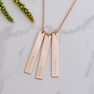 Vertical Bar Necklace