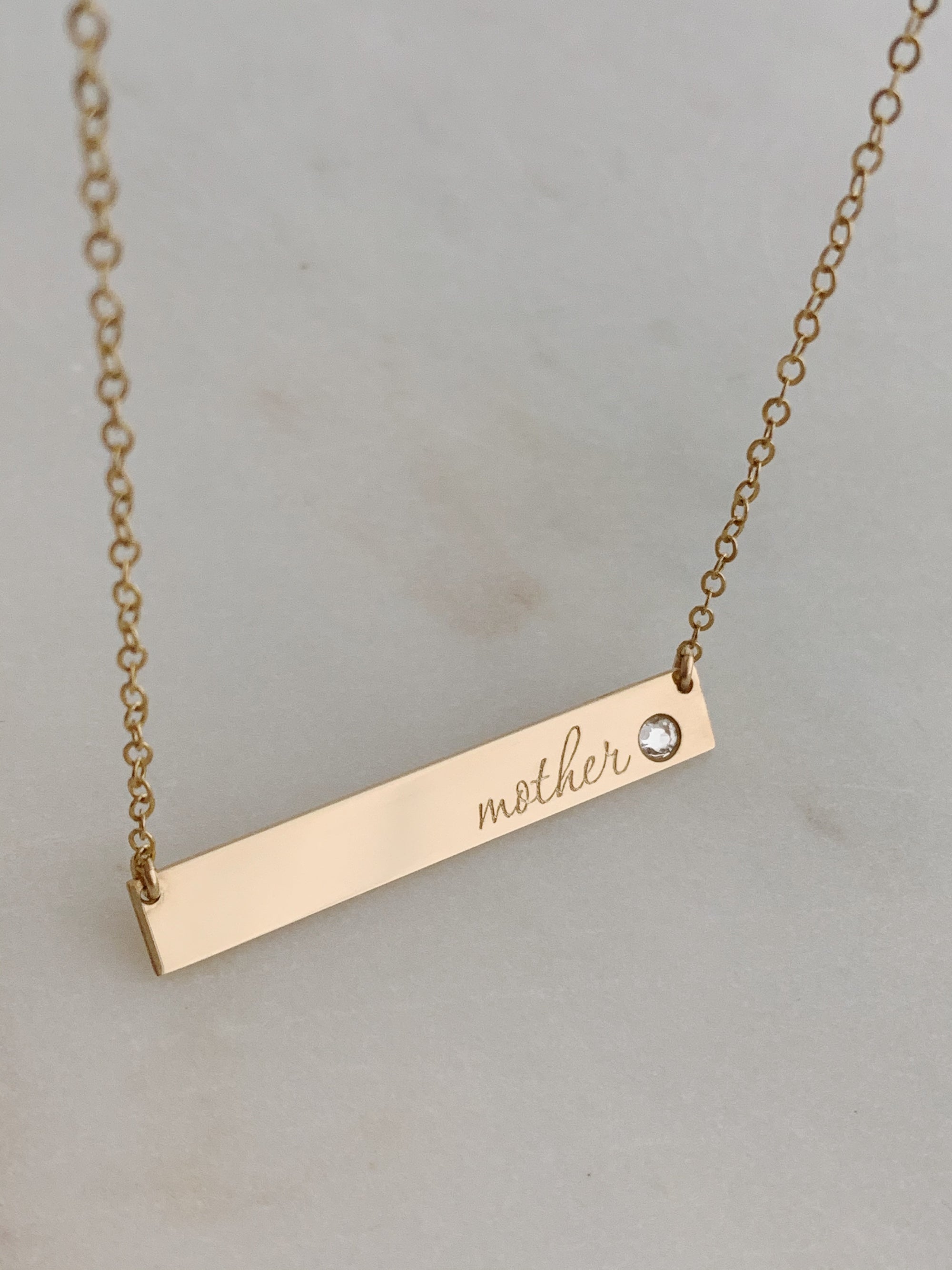MOTHER Bar Necklace