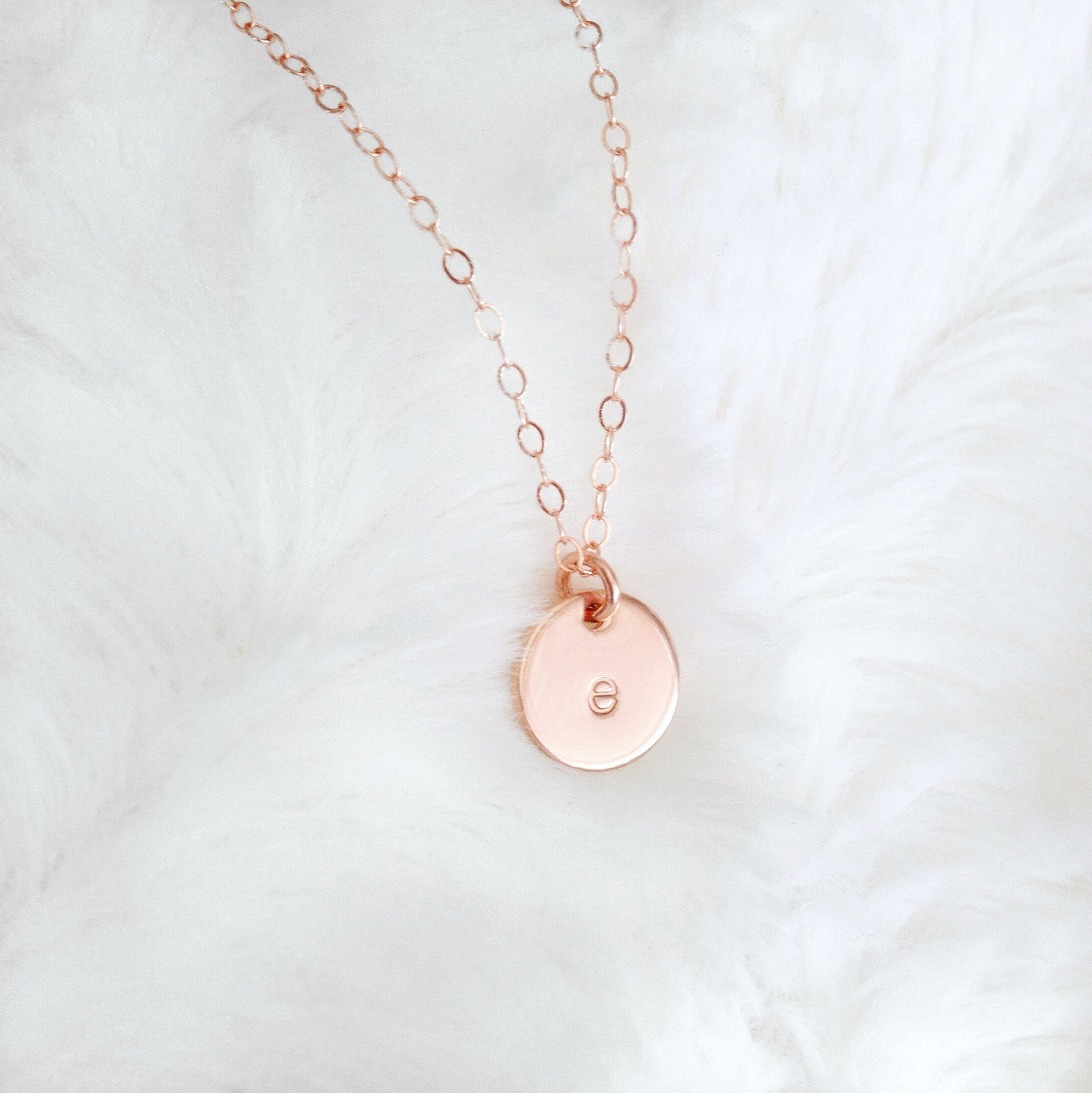 MINIMALIST INITIAL COIN NECKLACE | Ora Gift
