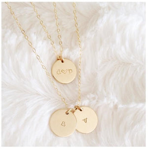 Layered Triple Circle Charm Necklace